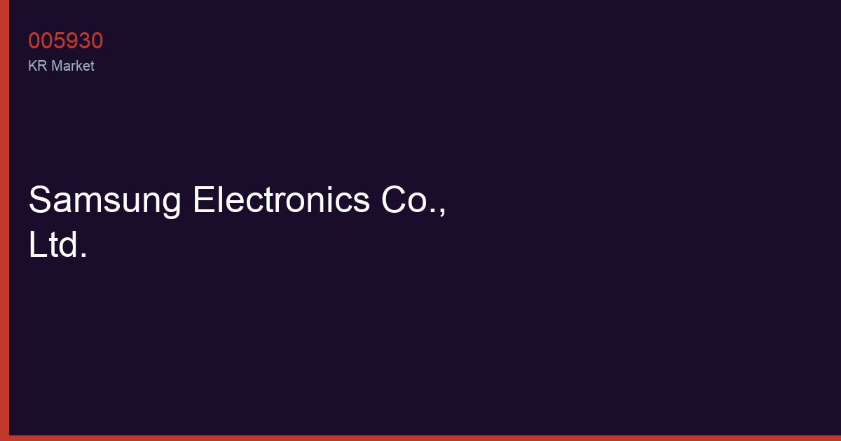 Samsung Electronics Co., Ltd. (005930) Dividend Analysis — Yield, Payout Ratio & Dividend Growth History