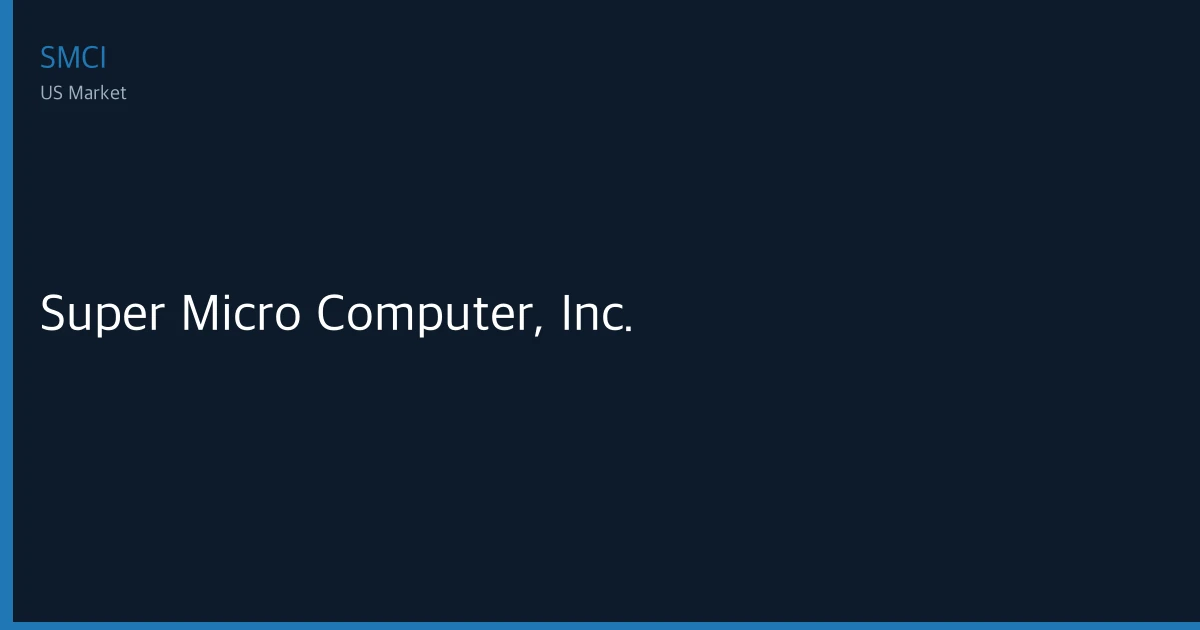 Super Micro Computer, Inc.(SMCI) 실적 완벽 해설 — EPS·영업이익·순이익 핵심 지표 총정리 [2026년]